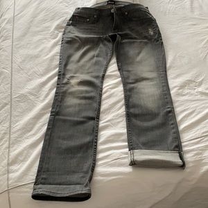 Hudson jeans in grey with a slight distress